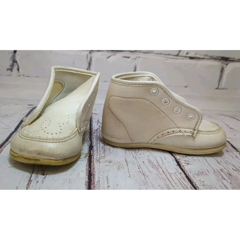 Vintage Baby Deer Infant Trainer‎ Sole Washable Shoes Size 2 Style 4670 In Box